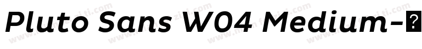 Pluto Sans W04 Medium字体转换